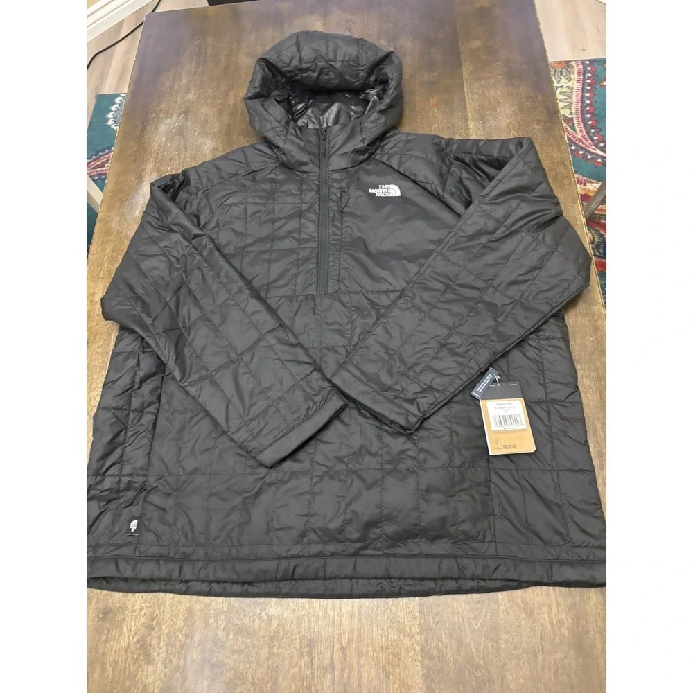 The North Face Men's Circaloft PO Pullover 1/4 Zip Jacket Black 3XL